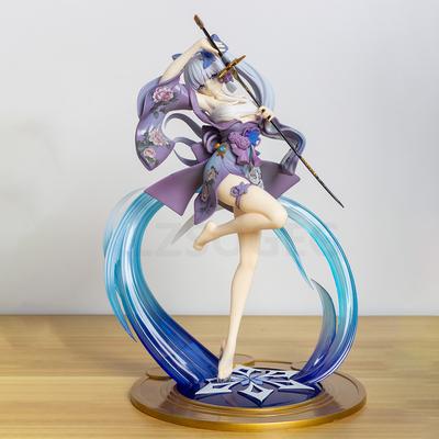 27cm Genshin Impact Kamisato Ayaka PVC Actionfigur Anime Figur Modell Spielzeug Sammlung Schreibtischpuppe Geschenke