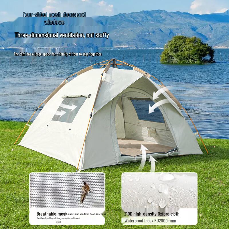 OEING 3-4 Person Portable Camping Tent