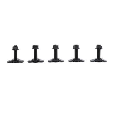 5 Pcs L Track Double Threaded Stud Nut 1323lbs Load Carbon Steel M10x45mm for Truck Bed Trailer Cargo Control Pickup RV