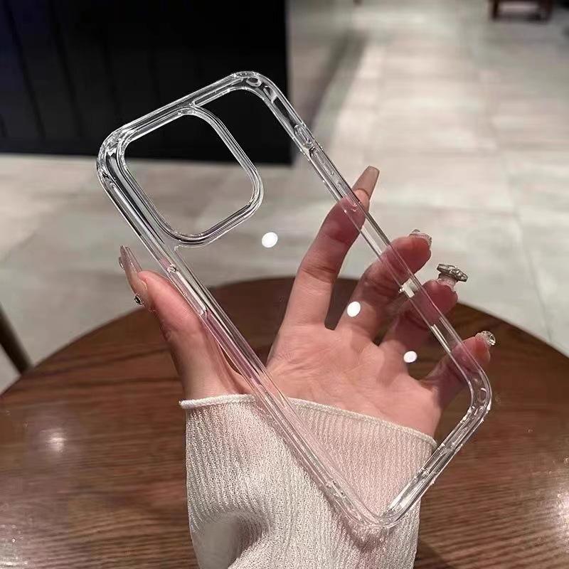 Transparent Drop-Proof Phone Case for iPhone 14/16/16E/Space Pro Max, Full Coverage, Suitable for Apple