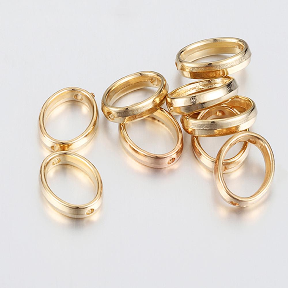 50pcs Love Heart Two Hole CCB Beads Frame Spacer Beads DIY Necklace Bracelet Connectors Pendants Jewelry Making Accessories