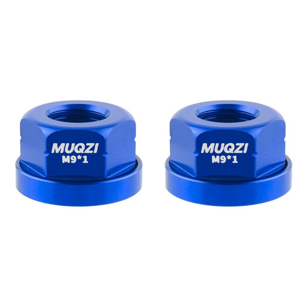 

2pcs Aluminum Zinc Zinc Alloy Rear Axle Screw High Strength Bike Accessories Bike Part Bicycle Hub Nut MTB Blue M9