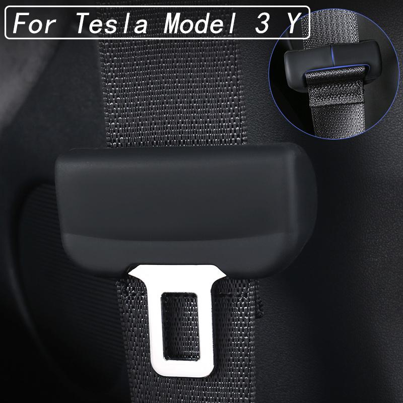 

Защитный рукав ремня безопасности для модели Tesla 3 Y 2021 2022, украсьте крышку для предотвращения столкновений, чтобы предотвратить ненормальный шум в автомобиле