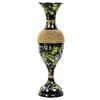 Cast Iron Cylindrical Flower Vase Big Size for Living Room Corner - 24 Inches Long - Sparkle - Pack of 1, Black