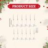 12 Pieces Christmas Tree Candles Decoration LED Candlesticks LED Short Taper Candles for Home Bedroom Halloween Holiday Wedding
