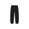 LiNing Hanzi Logo Print Fleece-Lined Warm Knit Sports Pants Men Bottoms Black AKLSB19-1