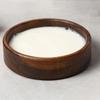 Round Wooden Salad Plate Stackable Snack Serving Tray Vintage Solid Wood Bowl  Restaurant