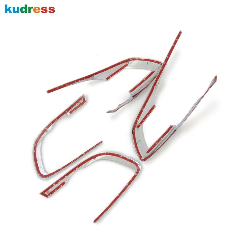 For Hyundai Santa Fe 2010 2011 2012 Chrome Car Rear Tail Light Lamp Cover Trim Tailight Taillamp Frame Trims Accessories