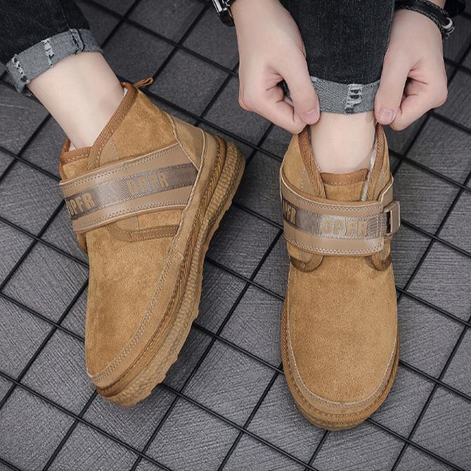 Męskie buty śnieżne Zimowe Nowe, codzienne, uniwersalne, bawełniane buty, antypoślizgowe, oddychające, podszyte polarem, ciepłe, krótkie buty, bawełniane buty