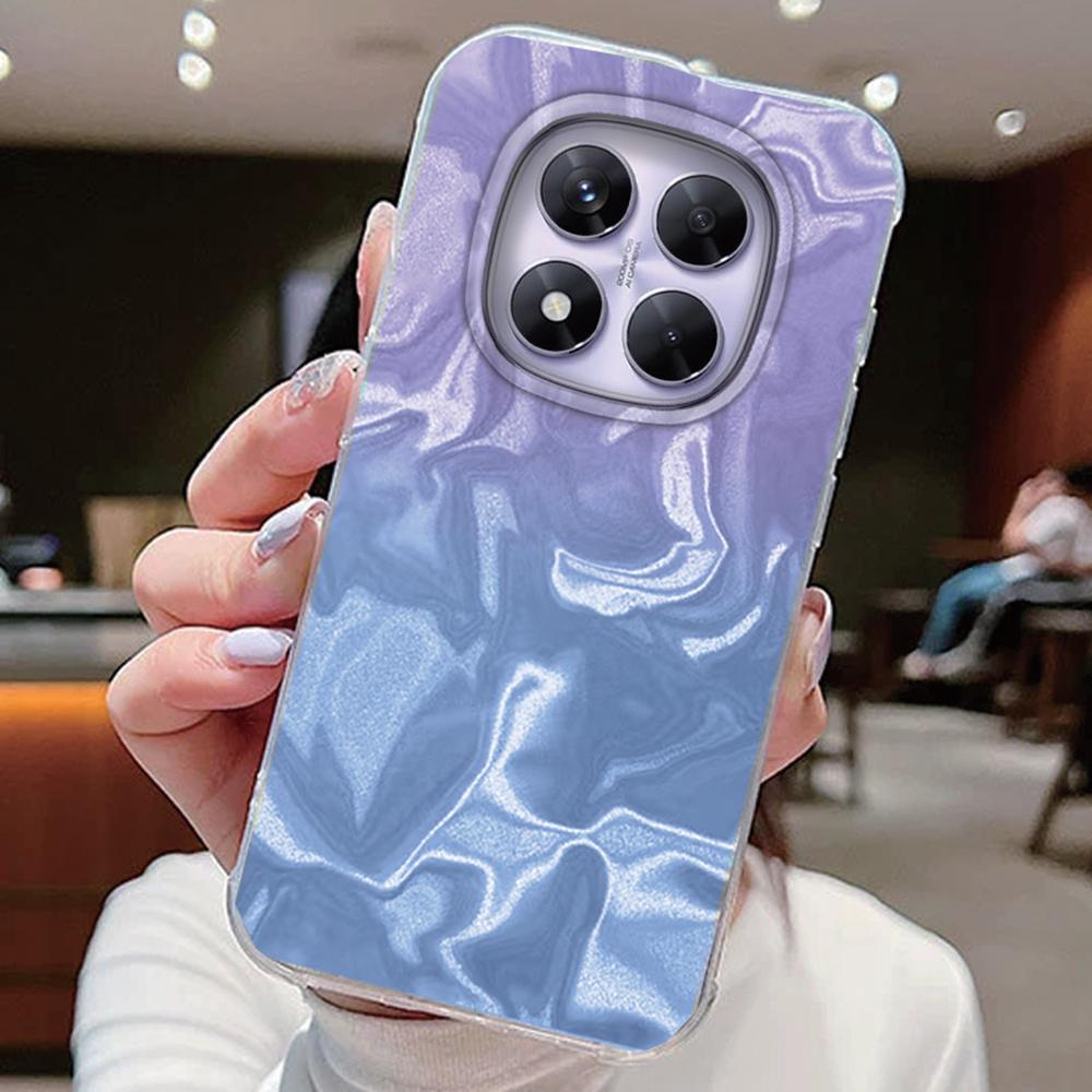 

Чехлы для телефонов Xiaomi Redmi Note 14 13 Pro Plus 5G 14T 13T Pro Poco M6 Pro Цветной градиентный лазерный чехол Силиконовый бампер Redmi Note 13 Pro 4G белый