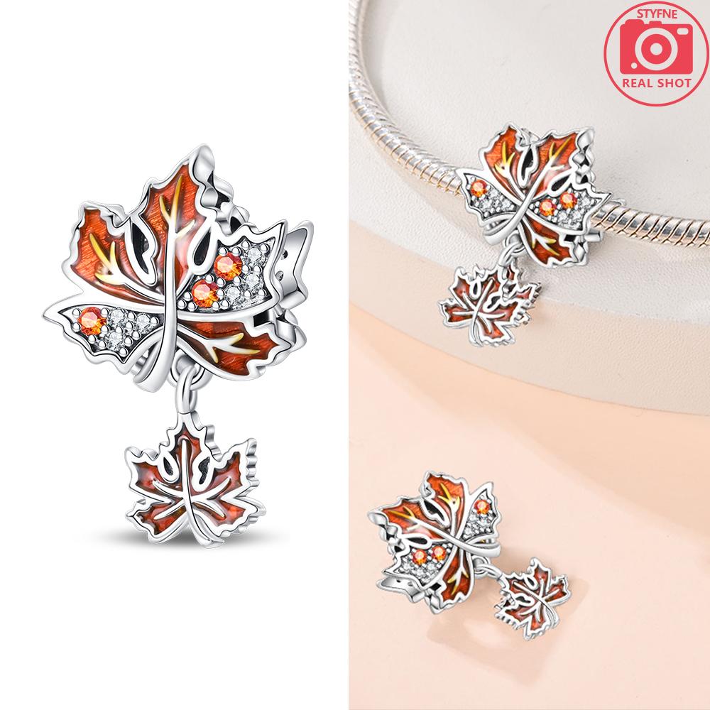 Autumn Harvest Series Squirrel Maple Leaf Pumpkin Copper Charms Pendants Fitoriginal Bracelets Diy Jewelry