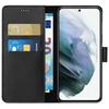 Wallet Case - PHONILLICO - Samsung S21 PLUS - Black - Leather Effect - Stand Function