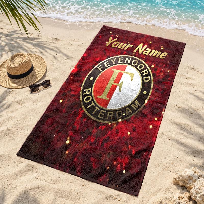 Feyenoord Rotterdam Personalisierbare Strandtücher dienen auch als Badetücher Sommer-Essential ein Muss für draußen den Strand und den Pool