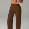With Pockets Quick-Dry Joggers Loose High-Waist Leggings Leisure Straight Wide-Leg Pants  Fitness
