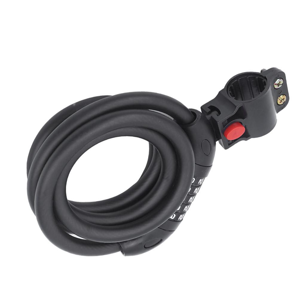 

1.5M Portable Antitheft Strip Lock Disc Brake Lock Fivedigit Password for Mountain Bike