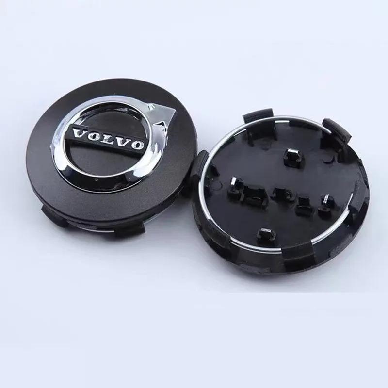 4PCS 64mm Car Wheel Center Hub Cap Rim Cover Emblem Stickers For Volvo XC60 V60 S60 V40 V50 S40 S80 C30 XC40 XC70 XC90 R Design
