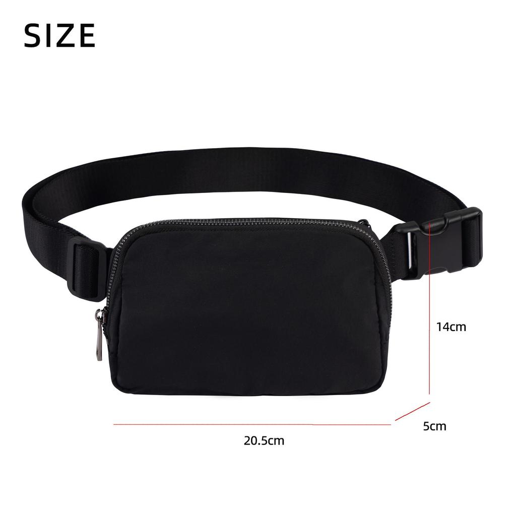 Unisex Waterproof Nylon Waist and Crossbody Bag for Outdoor Sports & Running
