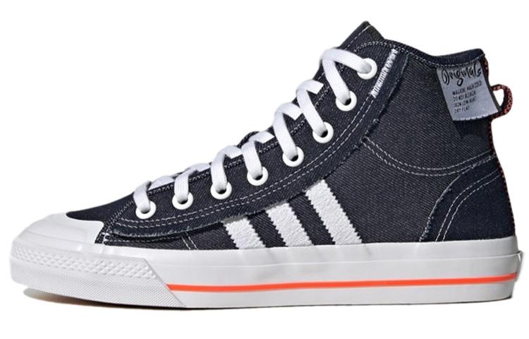 Adidas Nizza Hi Rf  Navy Denim White  H67835 36