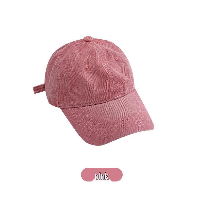 Кепка бейсболка из потертого денима в корейском стиле - Мужская ретро выцветшая кепка с козырьком от солнца