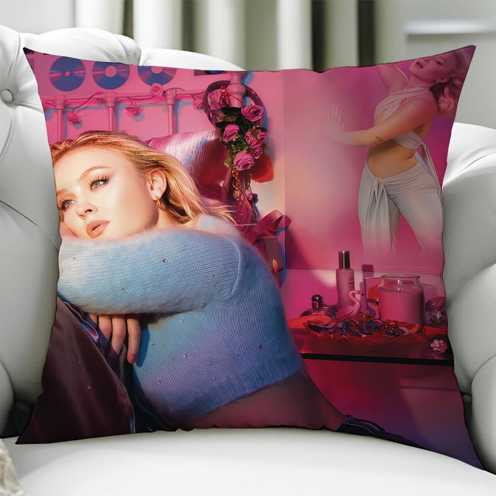 

Hot Singer ZZara LLarsson cushion cover Birthday Anniversary Gifts Double Sided Printed Zipper Cushion Cover Soft Skin Bedding 30x30cm