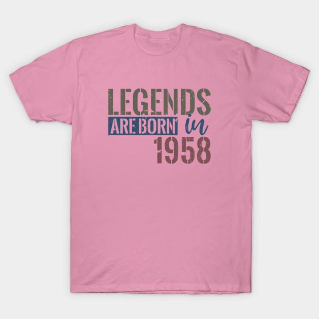 T Shirt Women Legends Are Born In 1958 Harajuku Print Kawaii Tshirt Summer Short Sleeve Female T-Shirt Top Tee