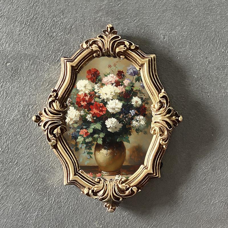12*17cm European and American Retro Photo Wall Resin Photo Frame Wall Hanging Home Living Room Bedroom Picture Frame