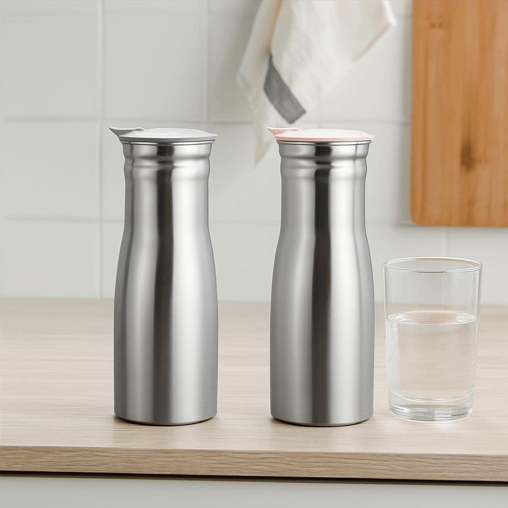 Large Capacity Stainless Steel Cold Kettle 1L Water Pitcher Teapot Cold Water Jug Parties