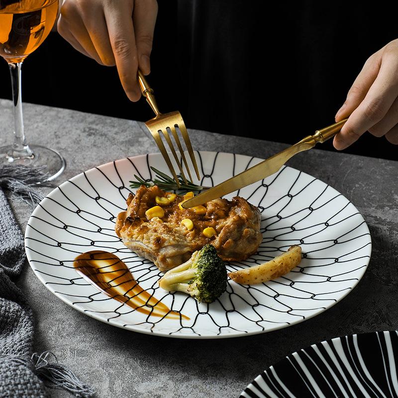 Nordic Plate Tableware, Simple And Creative Western Plate, Pasta Plate, Western Dessert Plate, Personalized Restaurant, Plate