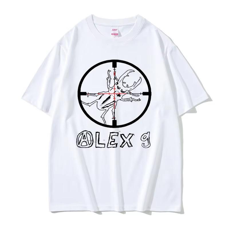 Unisex Clothing 100Cotton Tshirt Alex G Funny Meme Print American Singer Leisure Streetwear Hipster Fashionable Shir