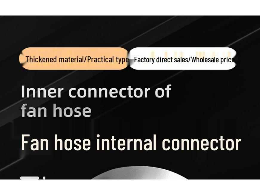 Galvanized Round Axial Fan Hose Connector: Smoke Exhaust Duct Flange Interface