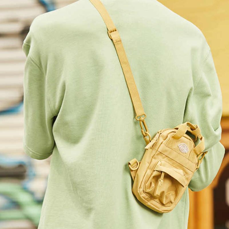 New Dickies Polyester Handbag, Shoulder Bag, Crossbody Bag Regular Unisex Yellow DK009533
