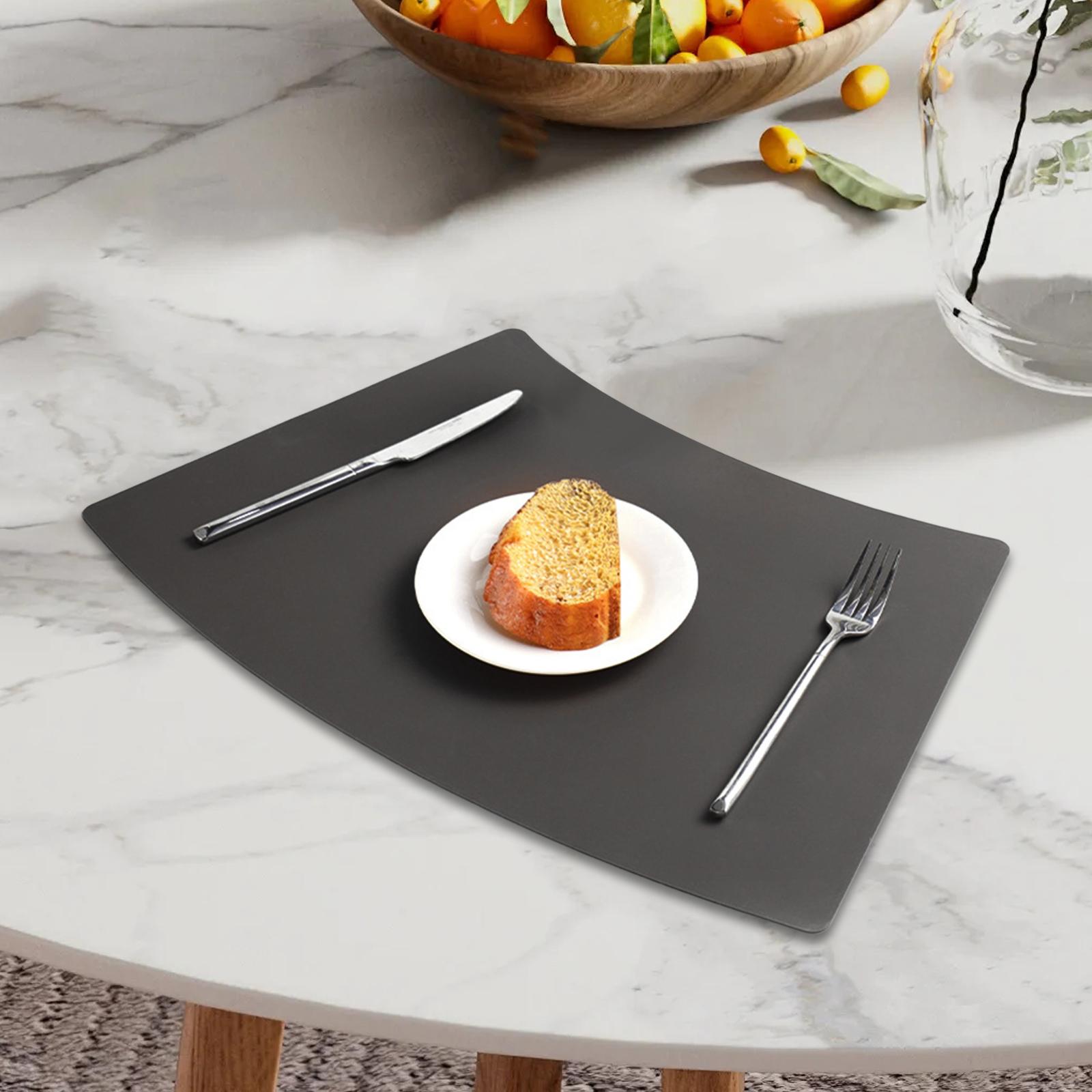 Silicone Placemat Waterproof Heat Resistant Decor Oilproof Washable Desk Mat