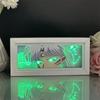 Inuyasha LED Light Box Anime Peripherals Bedroom Decor Night Lamp Multiple Colors Luminous Toys Collectible Desk Model Gifts