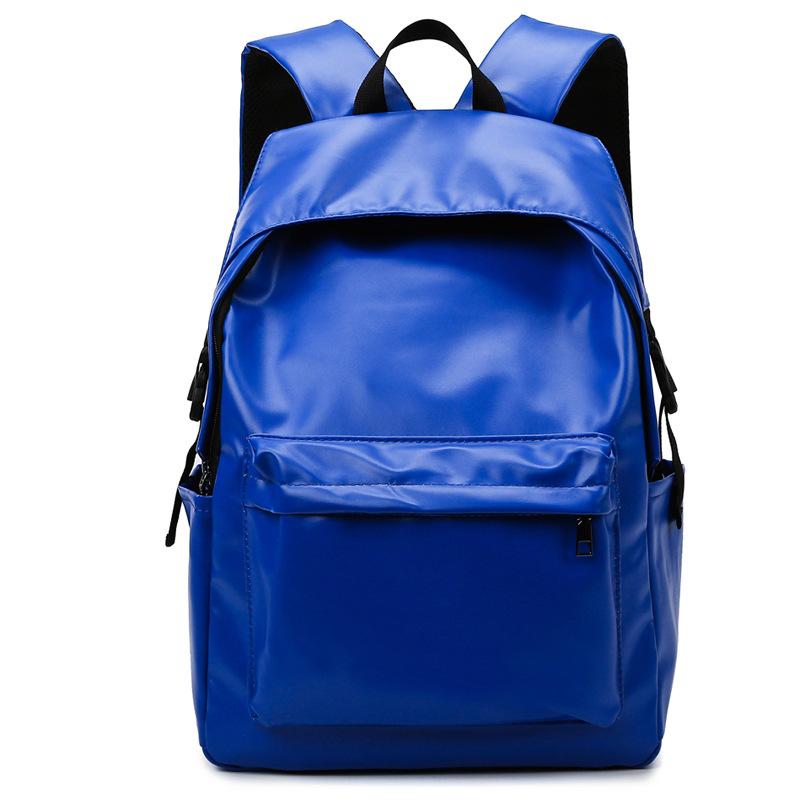 Large backpack men's backpack large capacity pu soft surface sports and leisure men's college students high school travel schoolbag new