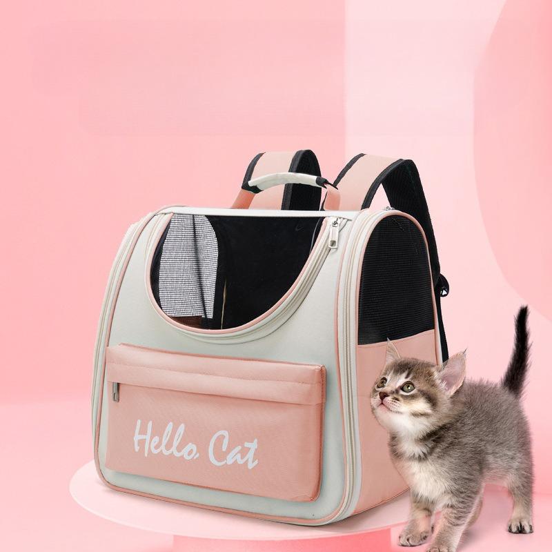 Pet Portable Cat Bag Portable Shoulder Foldable Bag Going Backpack Cartoon Cat Bag Dog Pet Backpack