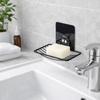 Punch-free Stainless Steel Soap Rack Self-Draining Wall Mounted Soap Holder  Shower