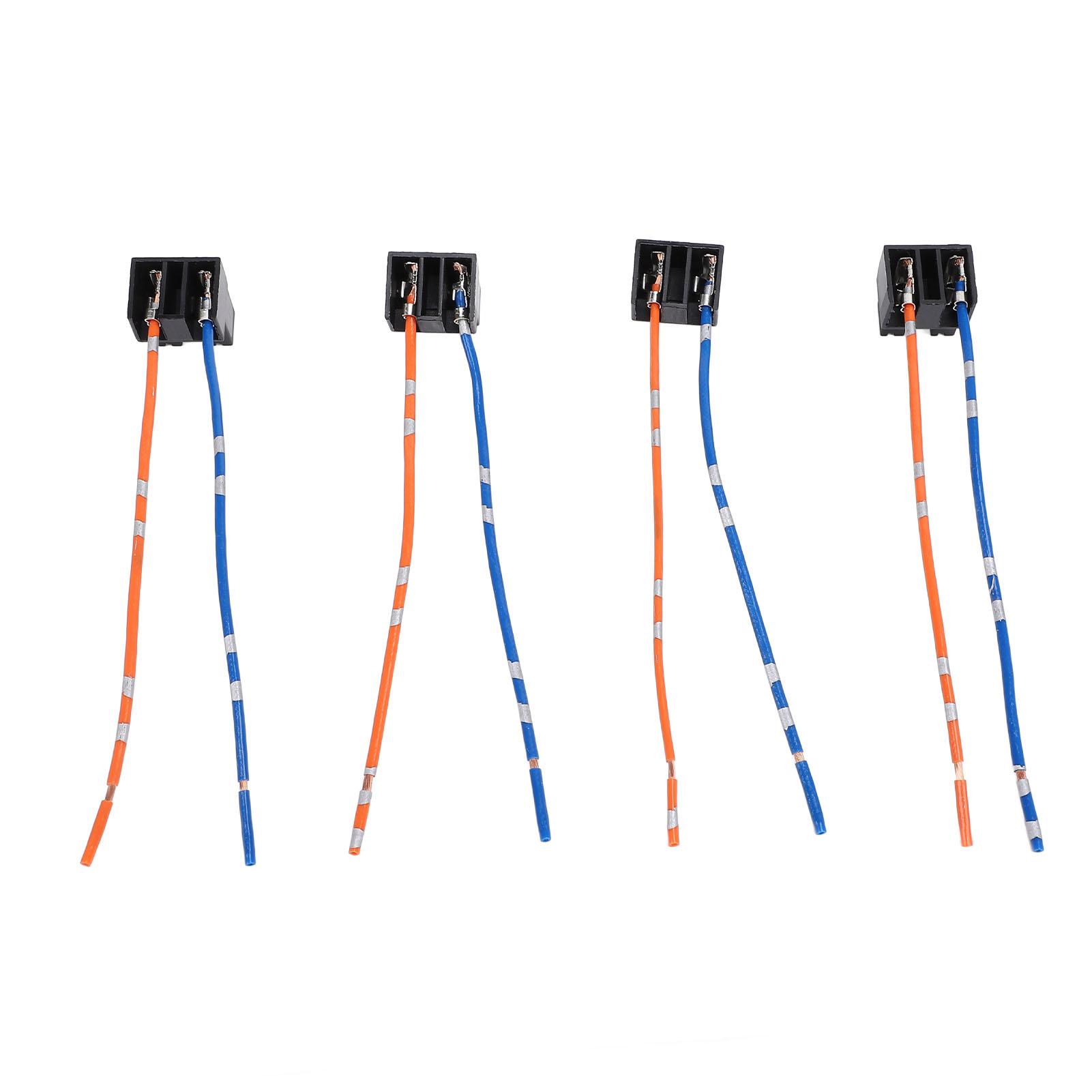 

4 шт. H7 Патрон для фары Жгут проводов DC12-24В Гнездовой разъем Жгут проводов для H7 Гнездовой