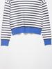 European & American Striped Zipper Knit Polo Shirt