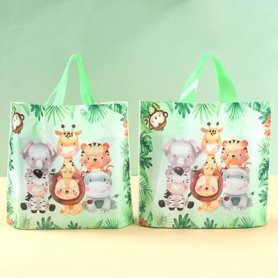 25/50pcs Safari Gift Bags Non Woven Jungle Animal Goodie Treat Bags for Kid Safari Themed Baby Shower Birthday Party Supplies