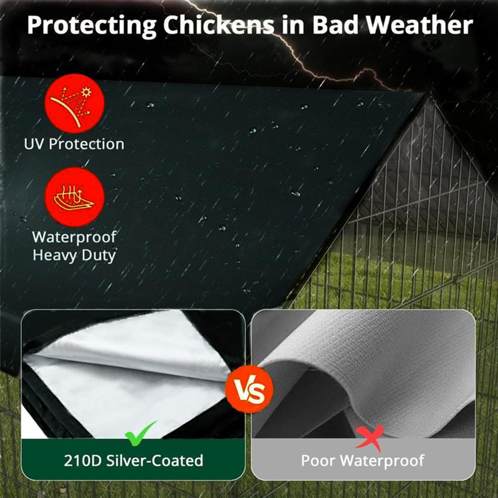 Adequate Coverage For Large Cooperage Shelter with a Size of 57x43 Inches