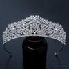 Baroque Rhinestone Tiara Zinc Zinc Alloy Crown Hair Accessory Temperament Princess Crown  Women