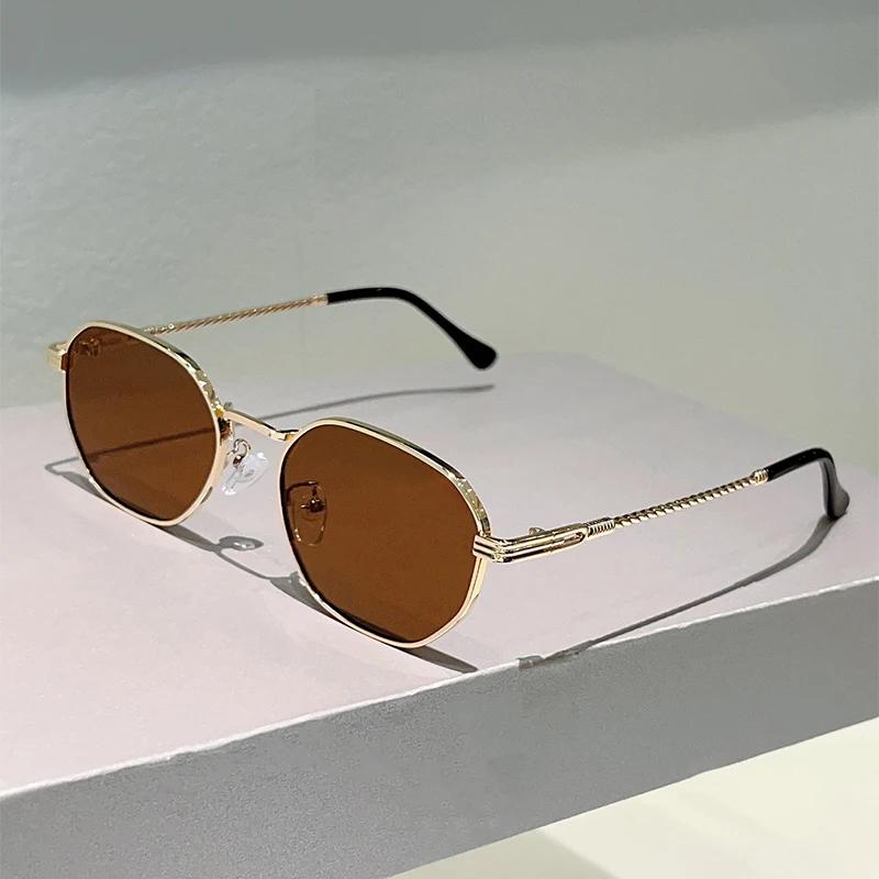 Vintage Square Sunglasses Men Fashion Simple Korean Style Casual Shades Women Stylish Ins Trendy Brand Design Sun Glasses