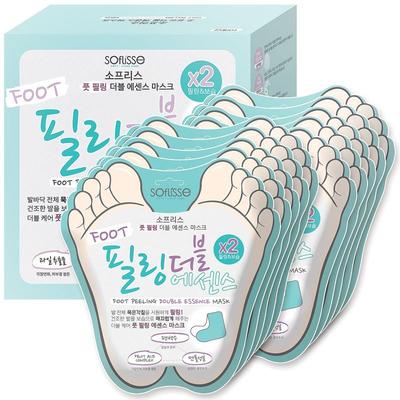 Maschera Peeling Piedi Doppia Essenza 10 pz
