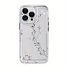 Dried Purple Flower Phone Case For iPhone 17 Air 16E 16 15 14 11 Pro Max Plus 13 12 Mini 8 7 X Transparent Shockproof Cover