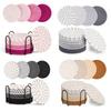 Yousheng 8Pcs Cotton Woven Coasters for Drinks, Absorbent Coasters Set with Holder, Wear-Resistant Insulating Heat-Resistant Coasters for Cups Teapots