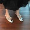 2025New Autumn Low Heels Bowknot Shallow Cut Ballet Single Shoes Women's  Shoes Ladies