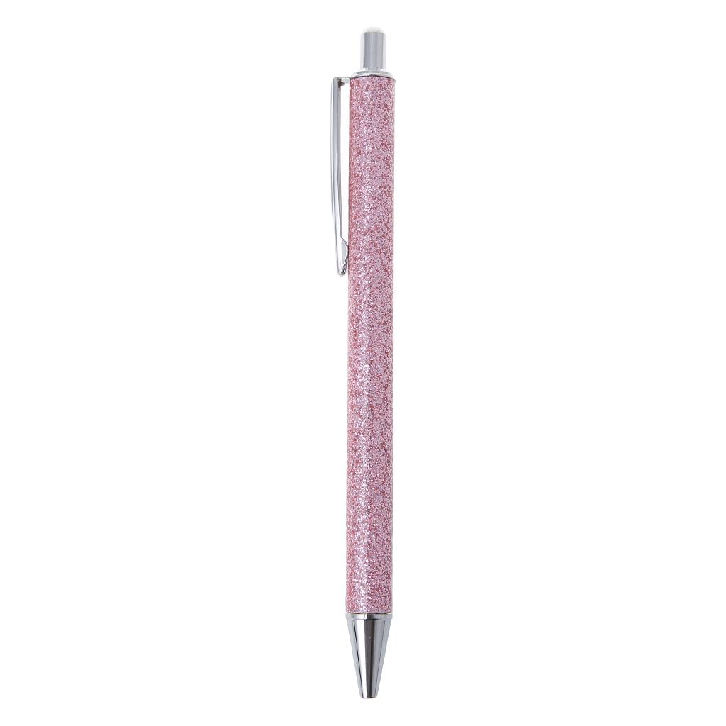 Luxury Bling Metal Ballpoint Pen 1.0mm Glitter Oil Flow Pens Office Supplies