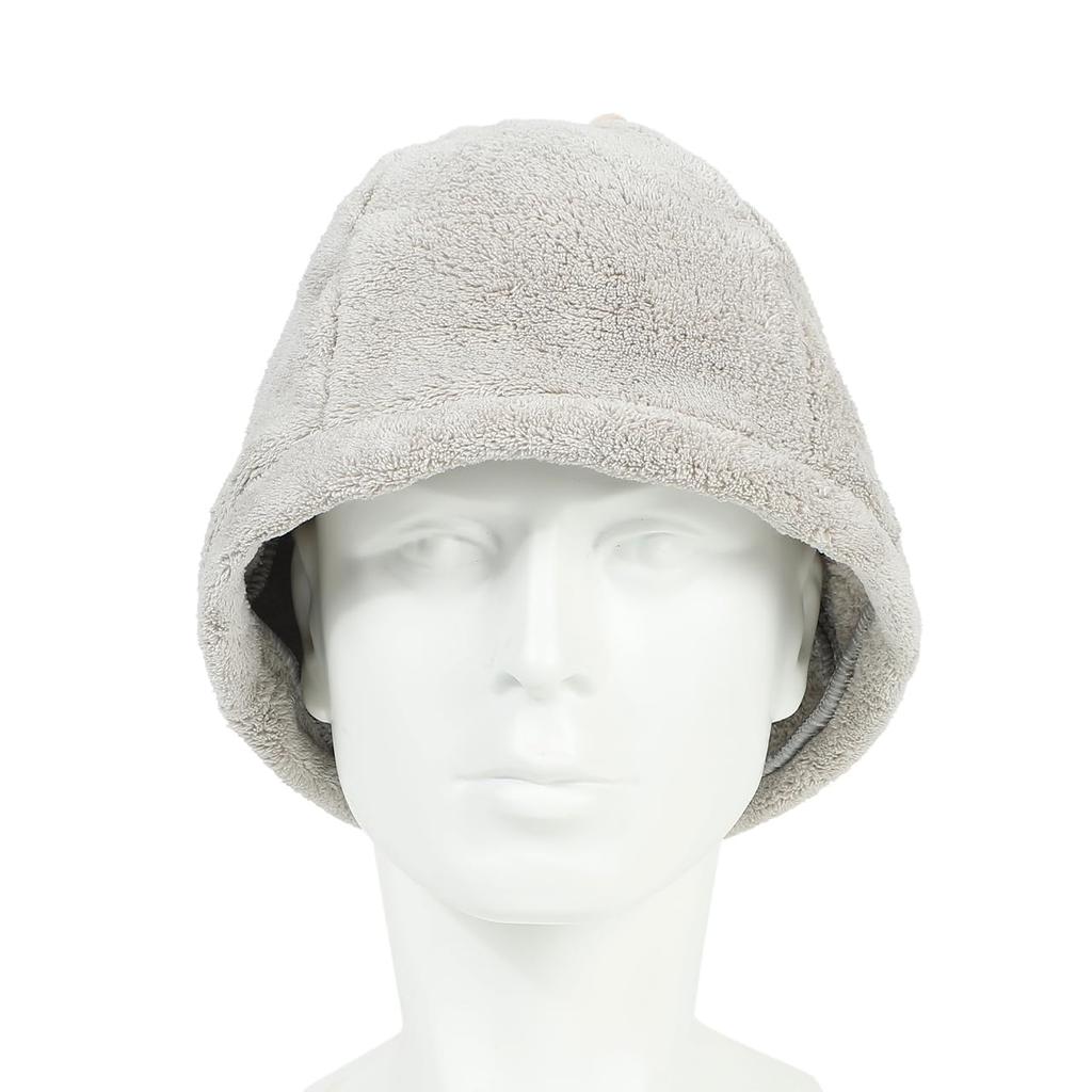 Sauna Towel Stylish Sauna Simple Design [Queen-b] Hat, Fabric, Large, Deep, Unisex, Washable, Quick-Drying, Gear, (Beige)