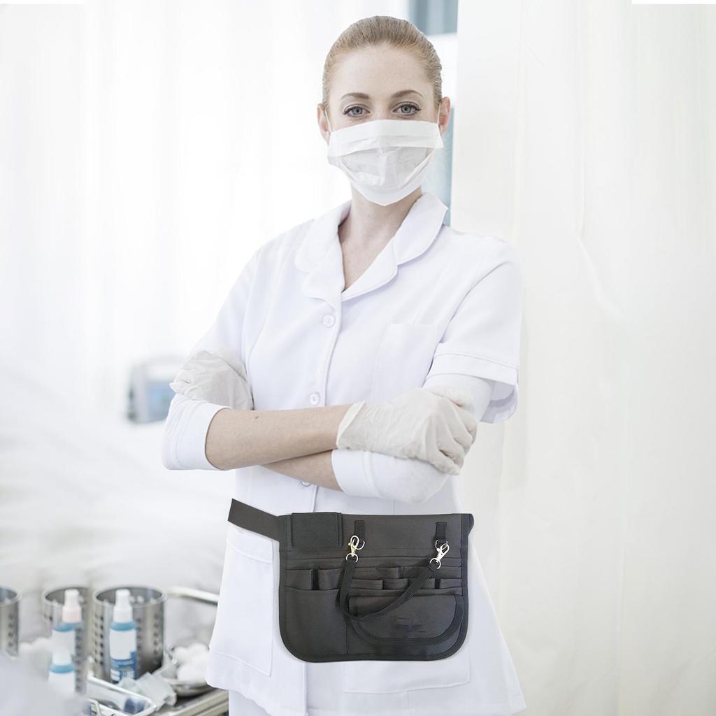 Nurses Belt Pocket Pouch Multi Compartment Large Capacity Nurse Waist Bag Professional Gear Pockets Nursing Organizer Pouch