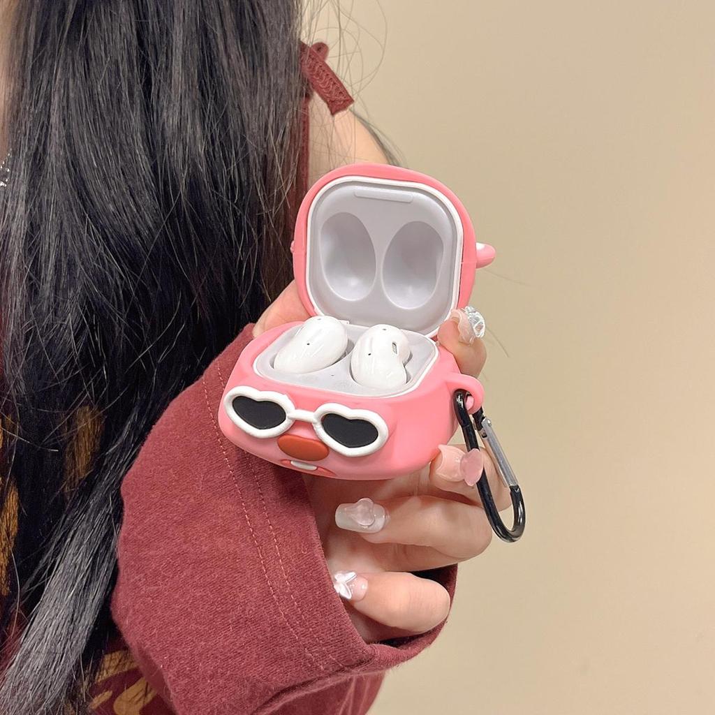 Roztomilé pouzdro na sluchátka Beaver pro Galaxy Buds FE Samsung Galaxy Buds Pro Galaxy Buds 2 Pro Buds Live Galaxy Buds2 Ochranný kryt bezdrátových sluchátek